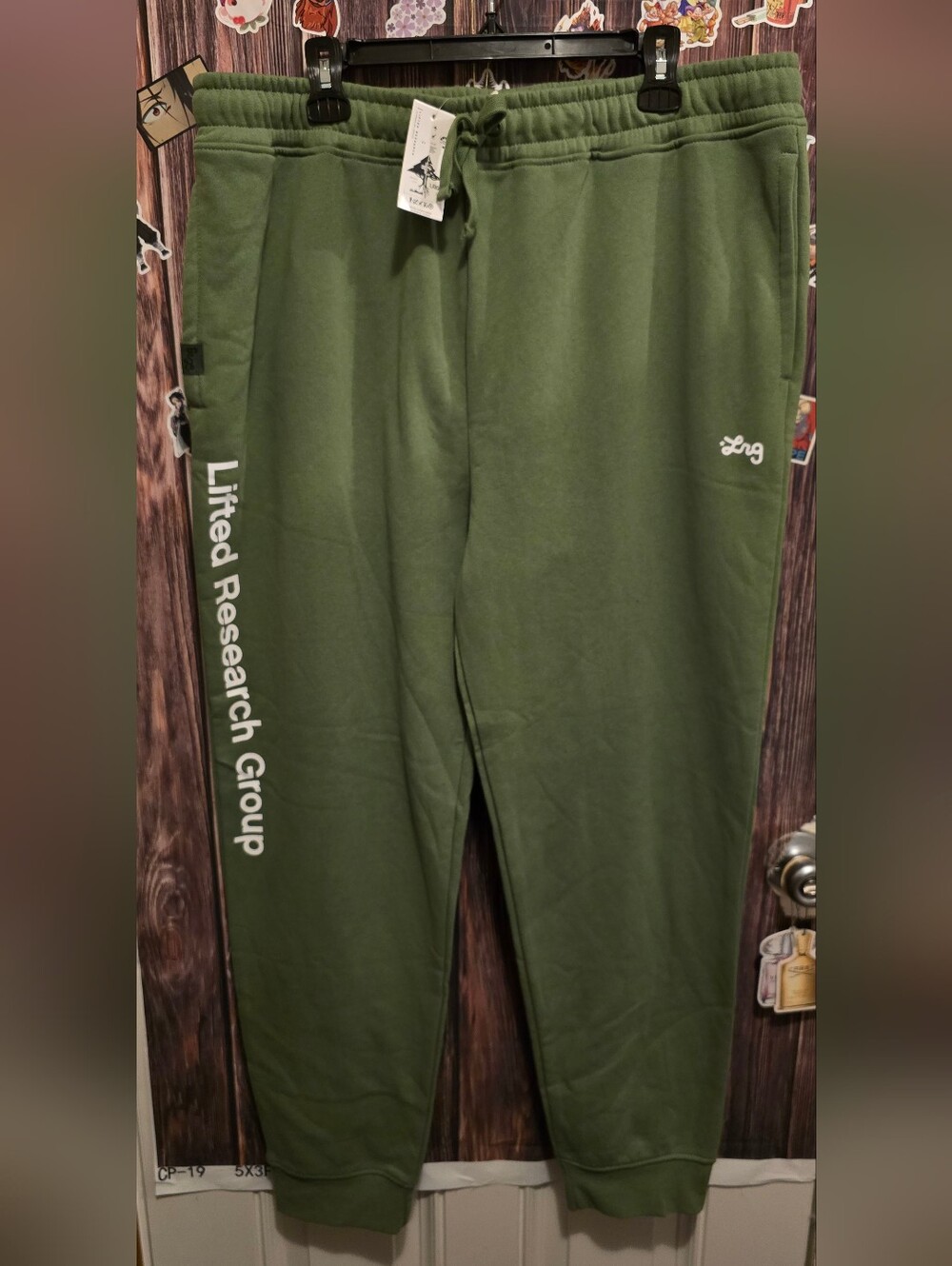 LRG Men's Olive Green Jogger Sweatpants - Lifted Research Group